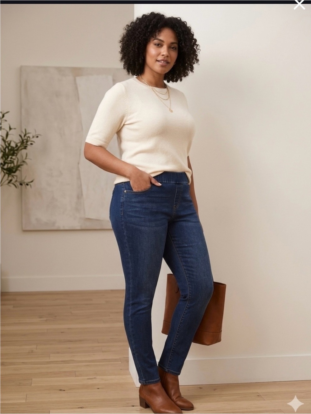 Liverpool Jeans Company Women’s Skinny Jeans in Dark Blue Wash